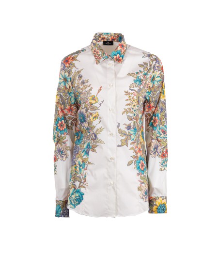 Shop ETRO  Shirt: Etro shirt with placed floral print.
Slim fit.
Classic collar.
Long sleeves.
Cuffs with buttons.
Button closure.
Composition: 100% cotton
Made in Italy.. WRIA0020 99SAE84-X0800